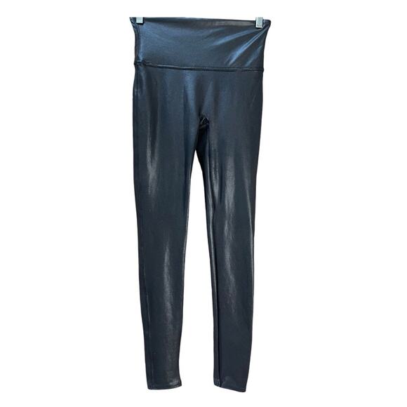 Spanx‎ Black Faux Leather Legging Size Large - Picture 1 of 9